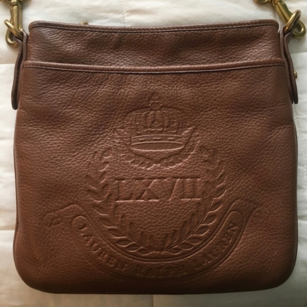 Ralph Lauren Leather Burgundy Crossbody